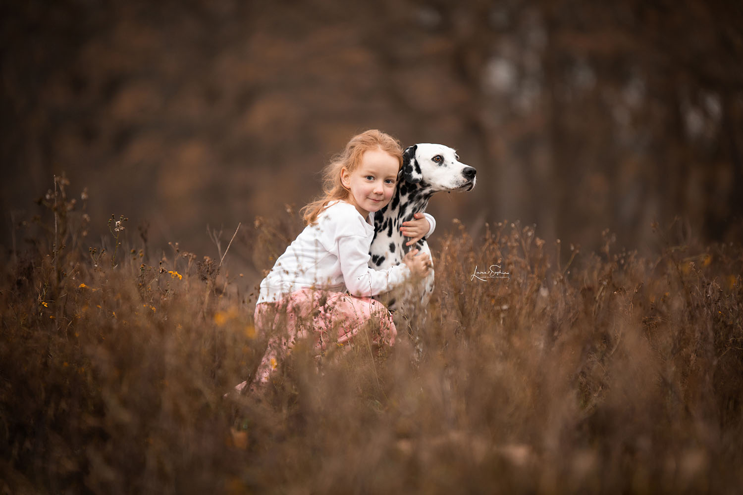 Fotoshooting Kind und Hund Dalmatiner Kinderfotografie Hundefotografie