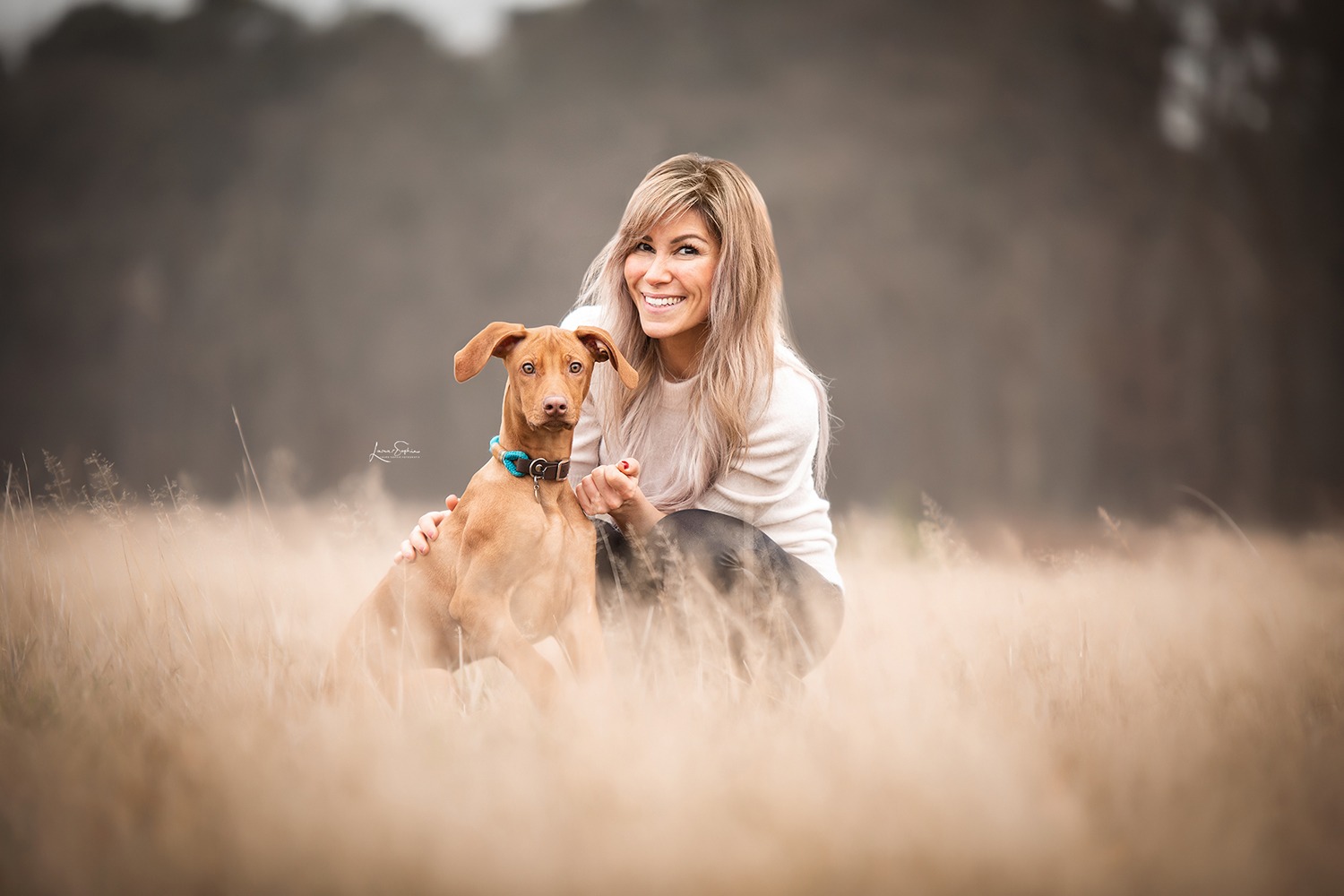Porträt Mensch und Hund Besitzer Fotoshooting Hundefotografie